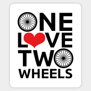 One Love, Two Wheels Sticker